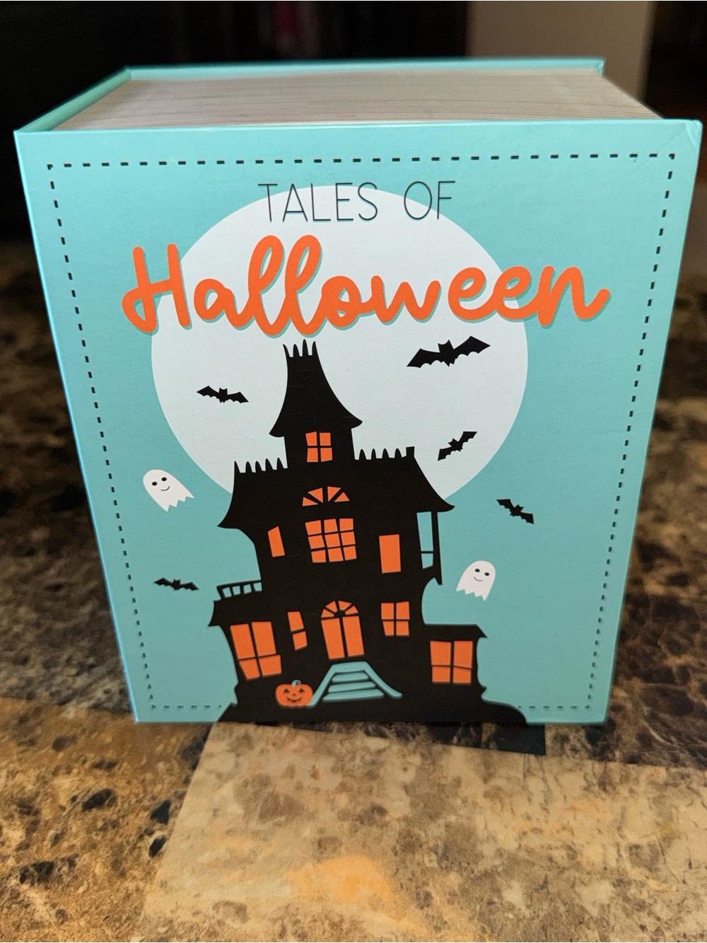 🏚️ Tales of Halloween Decorative Book Box Spooky Storage Decor